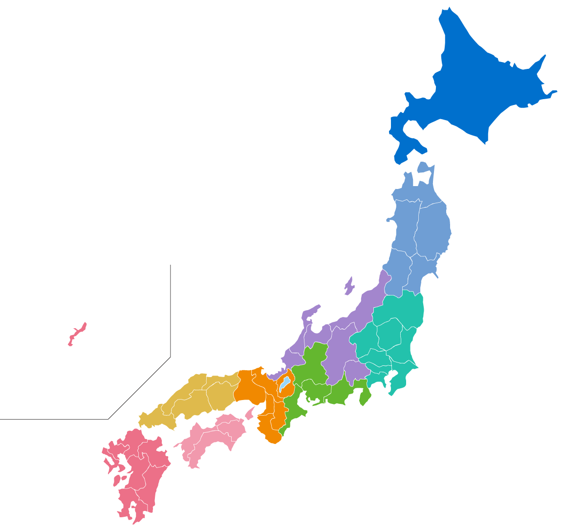 近畿一円（京都、大阪、滋賀、兵庫、奈良、和歌山）